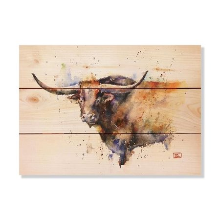 WILE E. WOOD Wile E. Wood DCLH-1511 15 x 11 in. Crousers Longhorn Wood Art DCLH-1511